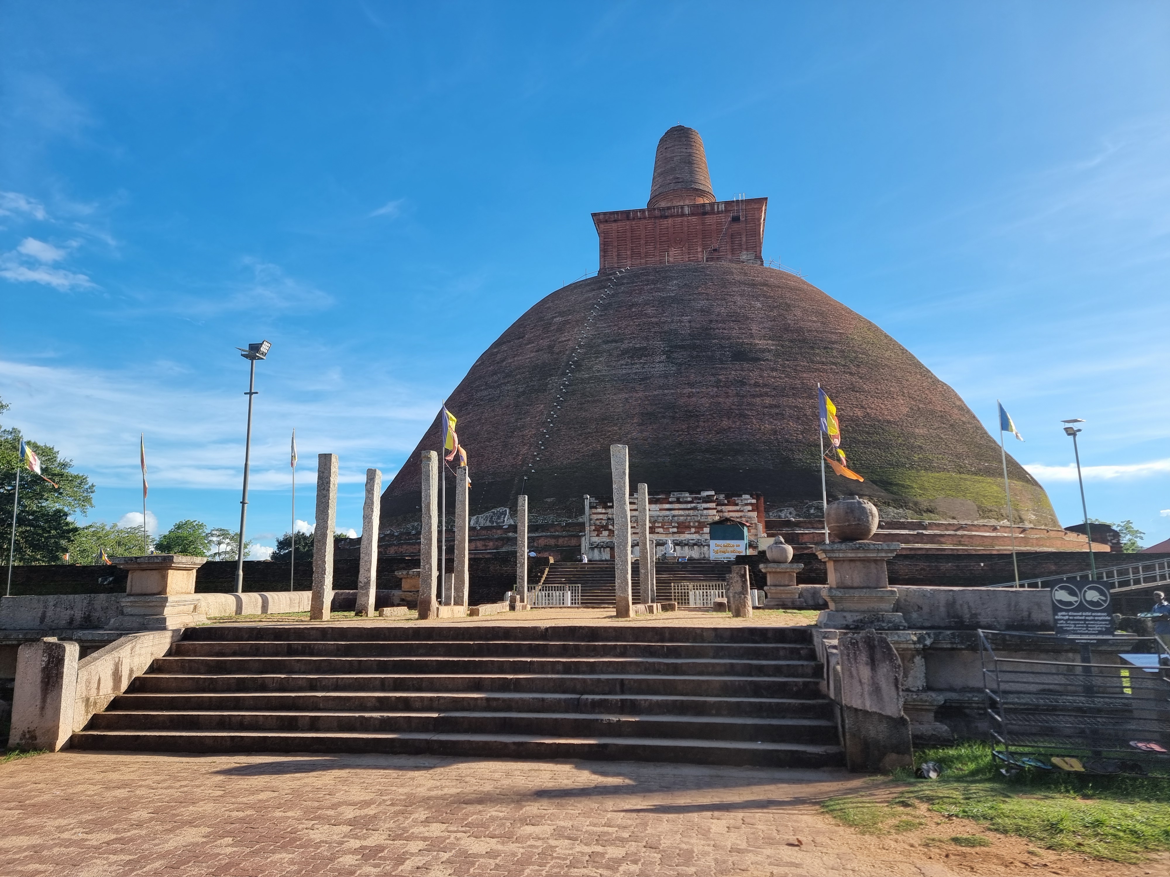Visiting ancient temple as part of guided tour in Sri Lanka